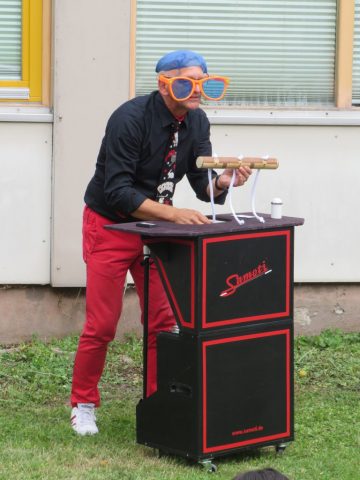 Zauberer Samoti bei seiner Show