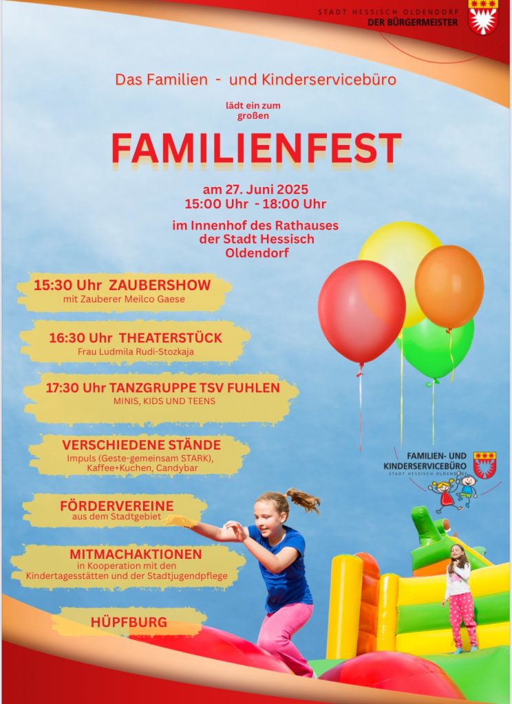 Flyer Familienfest Hessisch Oldendorf